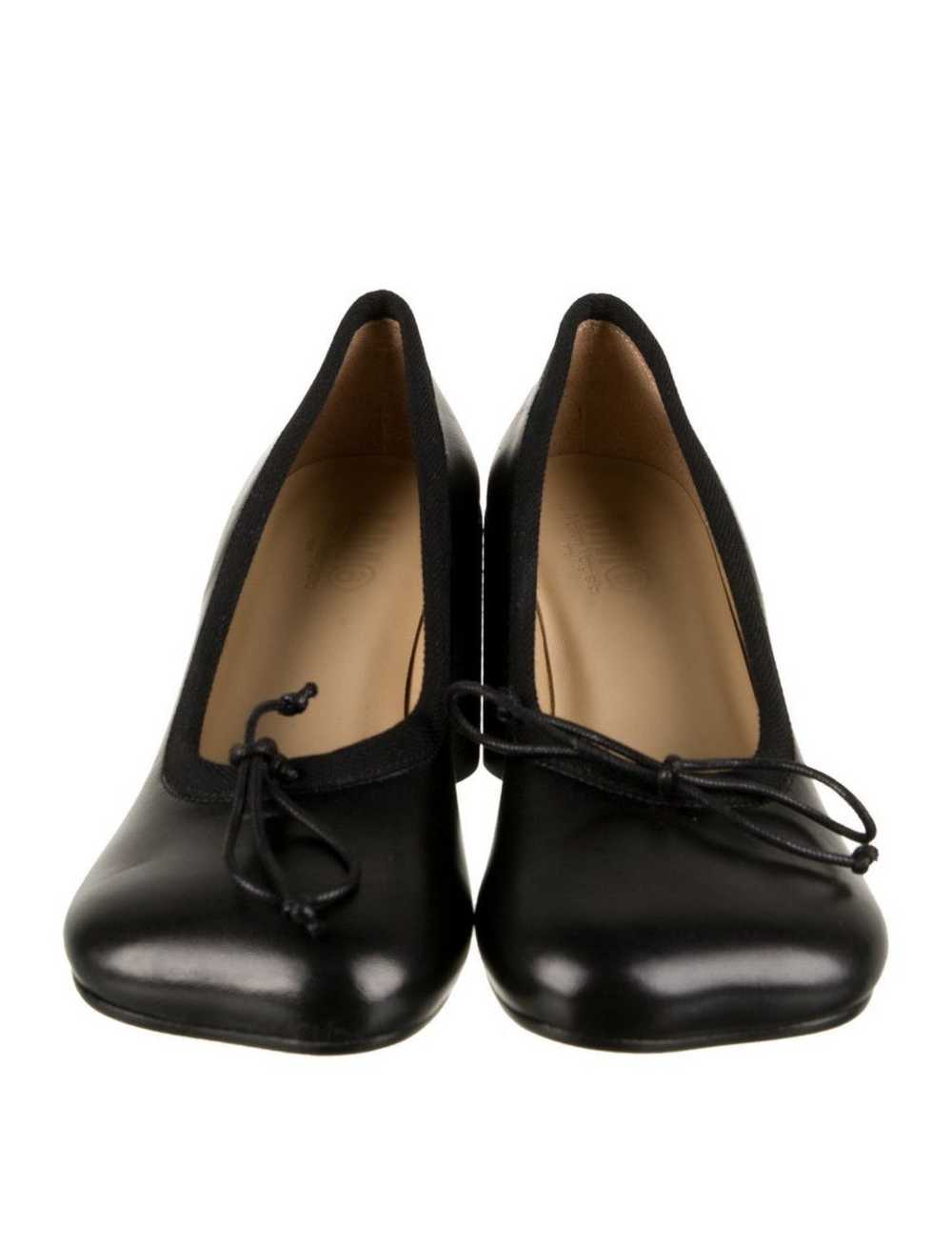 Maison Margiela MM6 - Leather Bow Accents Pumps - image 3