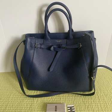 Henri Bendel Belmont Tote Bag Navy Blue