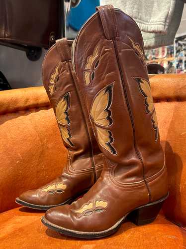 1970's Tony Lama Butterfly Boots 7.5C