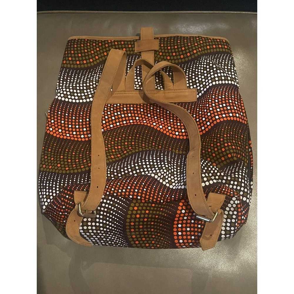 House Of Takura Sackpack In African Print x Leath… - image 5