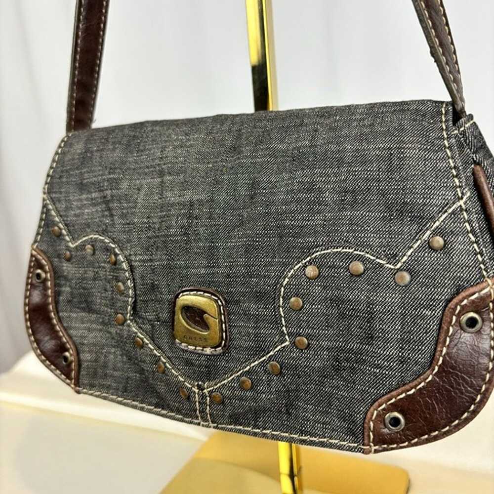 Vintage Guess Denim Shoulder Bag - image 2