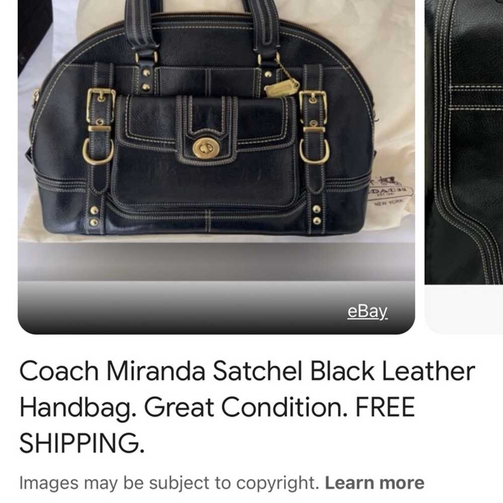 Coach Large Miranda Purse Tote - image 7