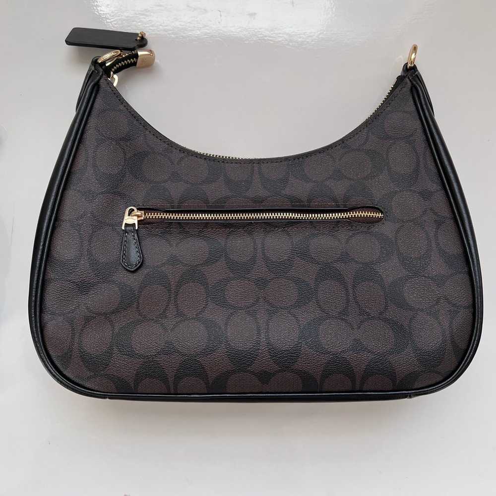 Coach Teri Hobo Shoulder Bag In Brown And Black - image 4