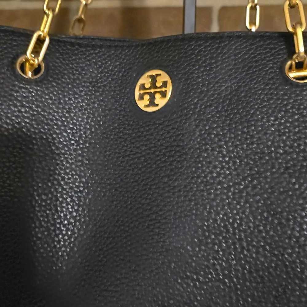 TORY BURCH Marsden Pebbled Black Large Leather To… - image 4