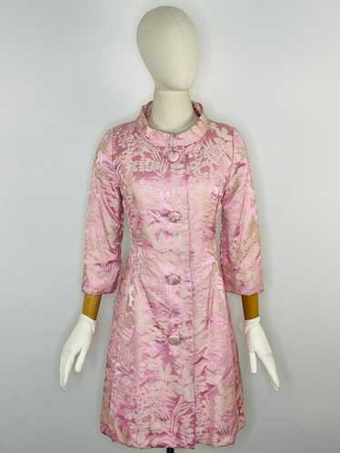 1960s Michael Novarese pink satin coat