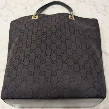 GUCCI Tote Bag GG Pattern GG Canvas Black