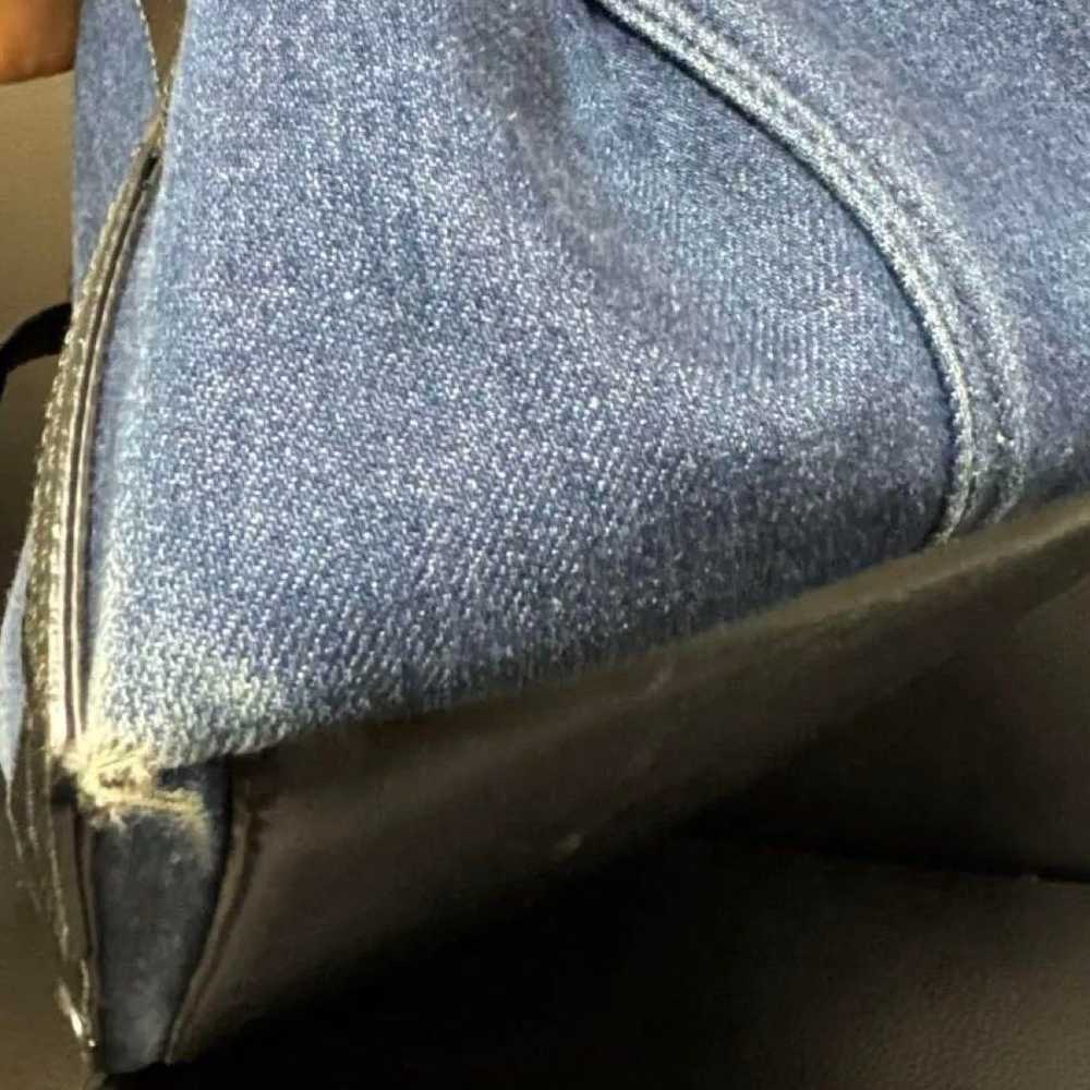 BALENCIAGA Denim Tote Bag - image 10