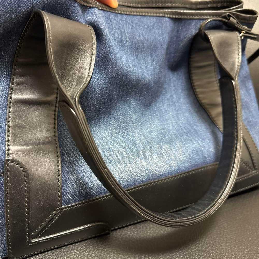 BALENCIAGA Denim Tote Bag - image 3