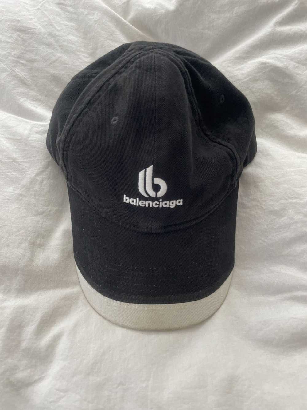 Balenciaga × Designer × Rare Balenciaga B hat -bl… - image 1