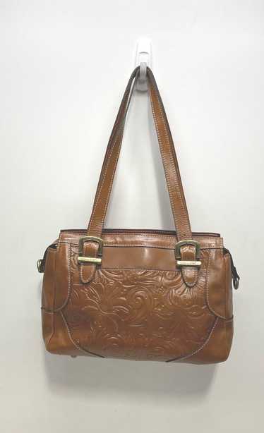 Patricia Nash Leather Floral Embossed Shoulder Bag