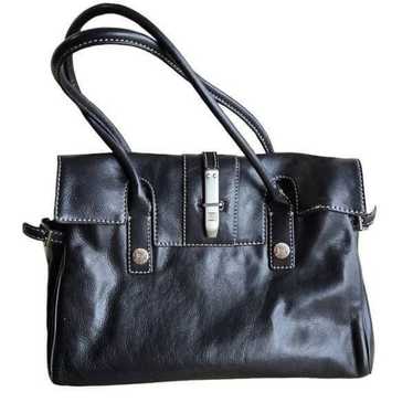 Michael Kors Leather Vintage Shoulder Bag Black B… - image 1