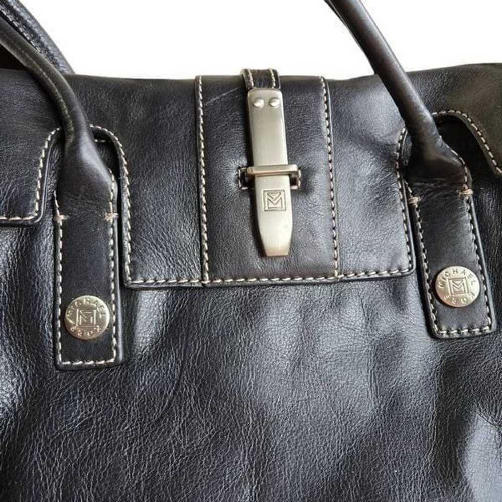 Michael Kors Leather Vintage Shoulder Bag Black B… - image 2