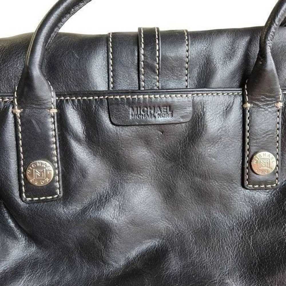 Michael Kors Leather Vintage Shoulder Bag Black B… - image 4