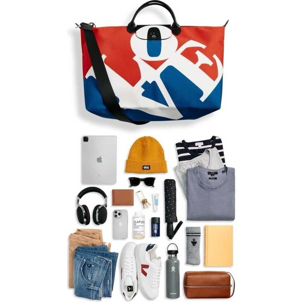 Longchamp Le Pliage X Robert Indiana LOVE Canvas … - image 2