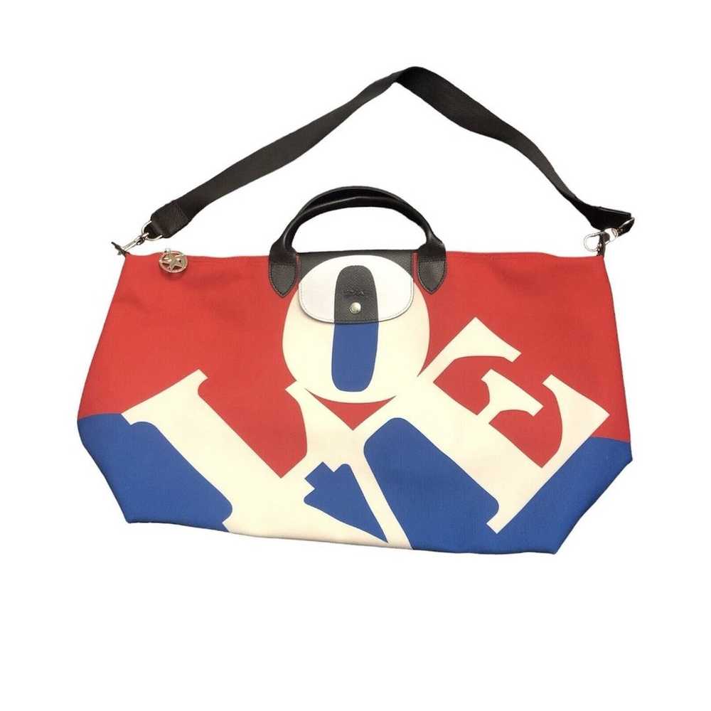 Longchamp Le Pliage X Robert Indiana LOVE Canvas … - image 4