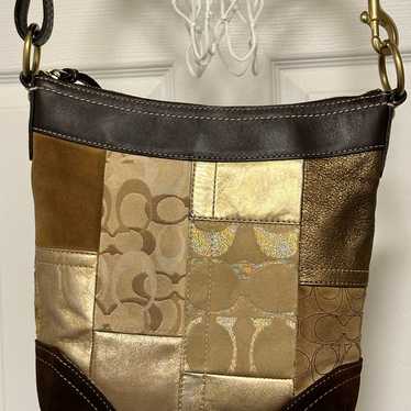 Coach Vintage Patchwork Bag Signature Fabric