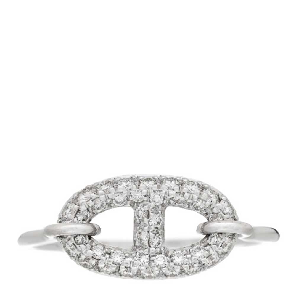 HERMES 18K White Gold Diamond New Farandole Ring … - image 1