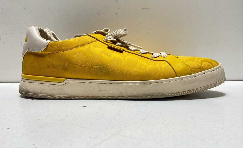 COACH Yellow Signature Lace Up Trainer Sneakers S… - image 3