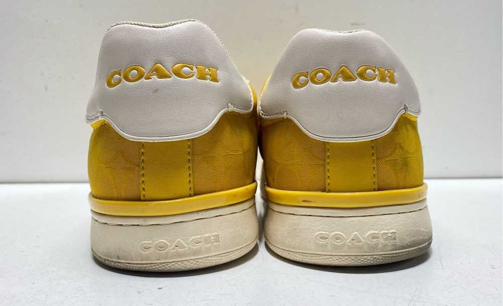 COACH Yellow Signature Lace Up Trainer Sneakers S… - image 4