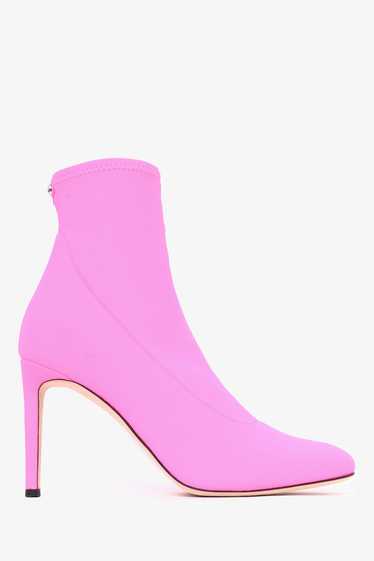 Giuseppe Zanotti Neon Pink Neoprene Sock Boots Siz