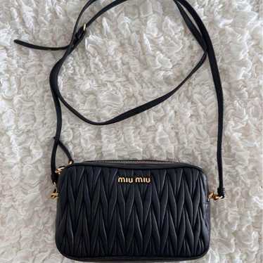 Miu Miu Matelassé Leather Shoulder Bag