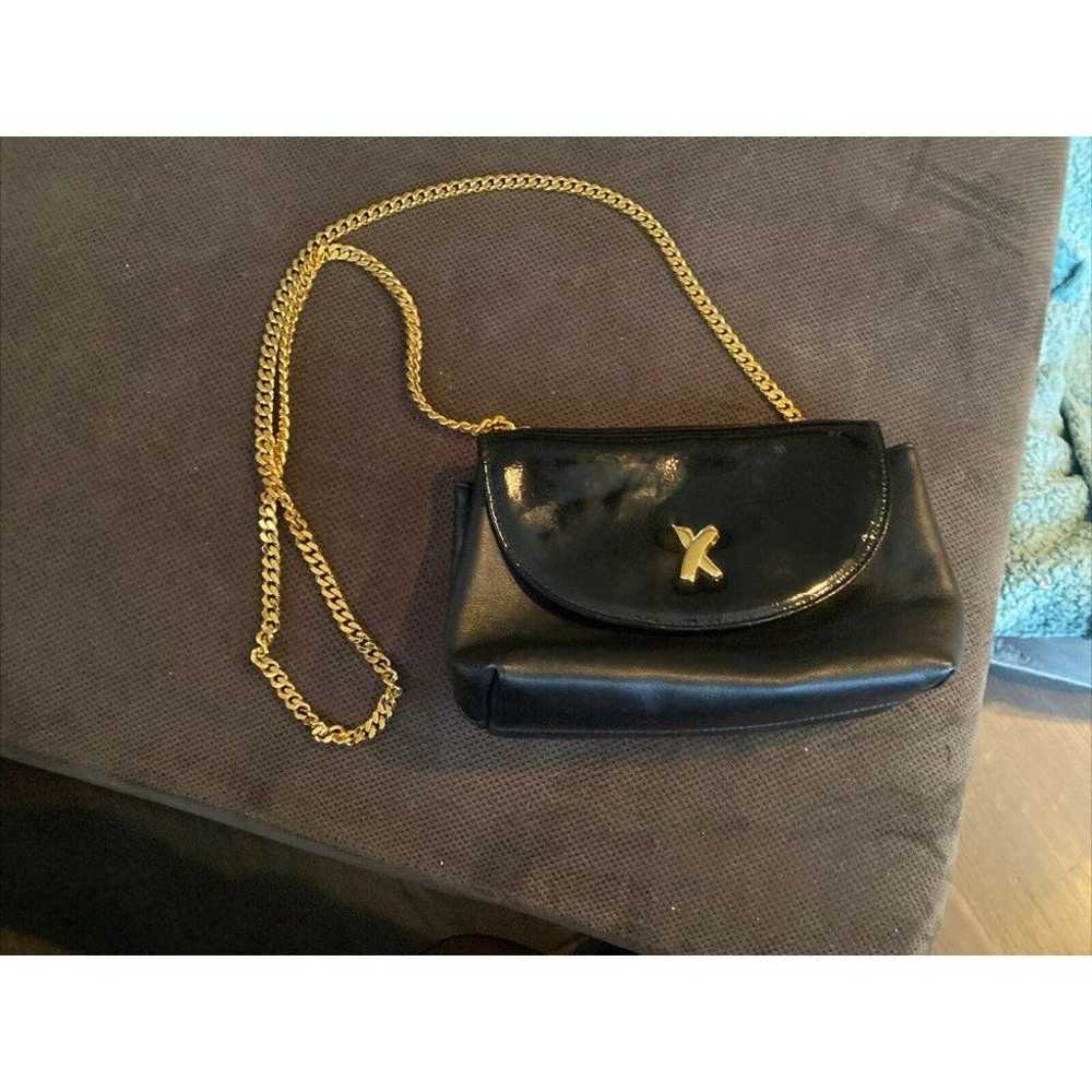 Vintage Paloma Picasso Leather Crossbody Bag Blac… - image 1