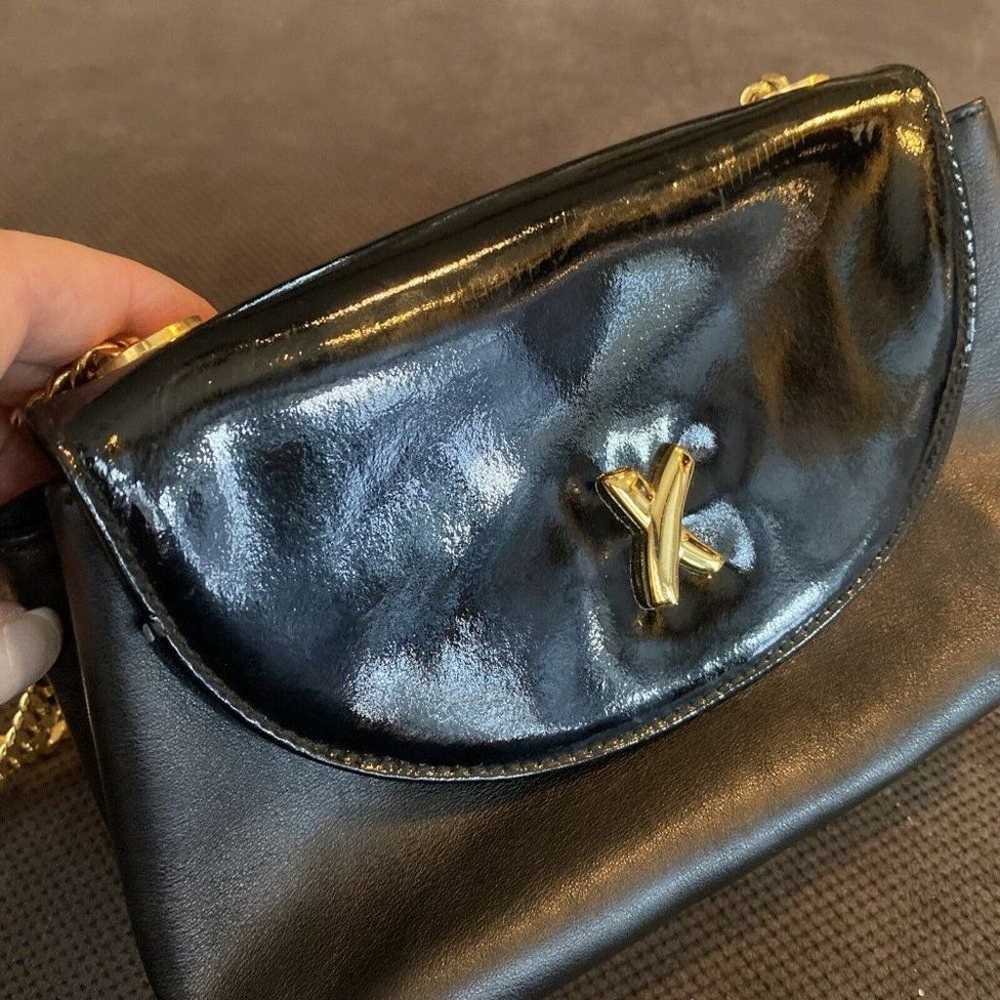 Vintage Paloma Picasso Leather Crossbody Bag Blac… - image 2