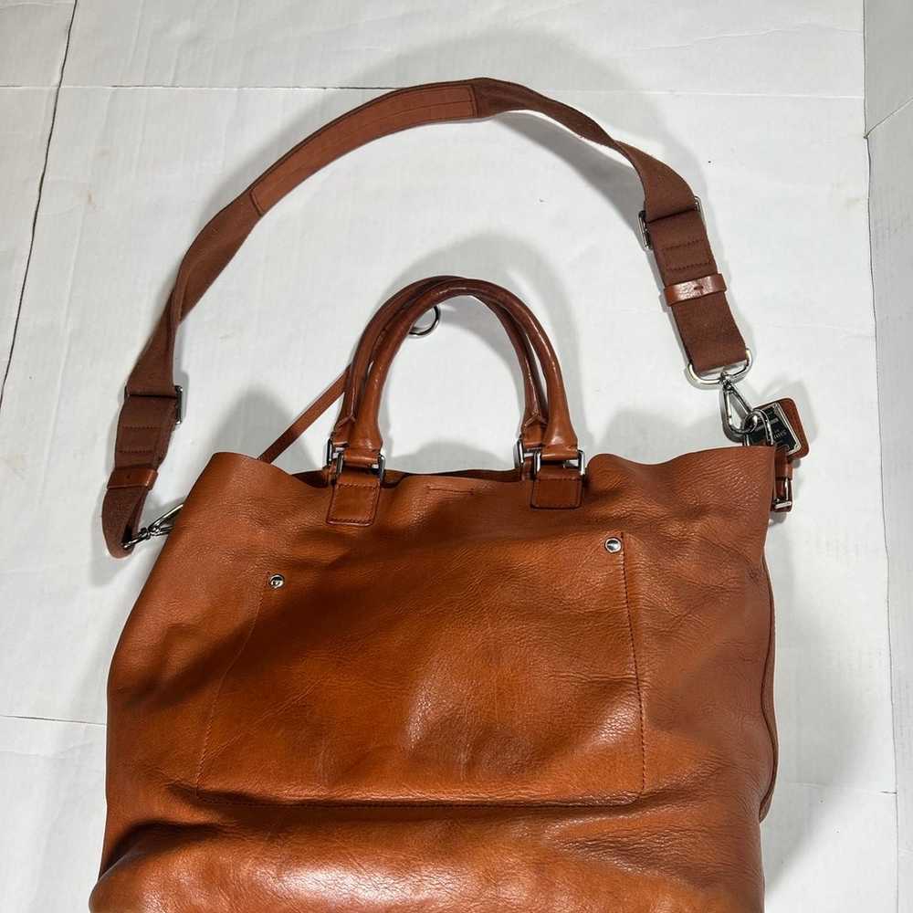 Shinola Medium Classes Signature Bourbon Tote EUC - image 4