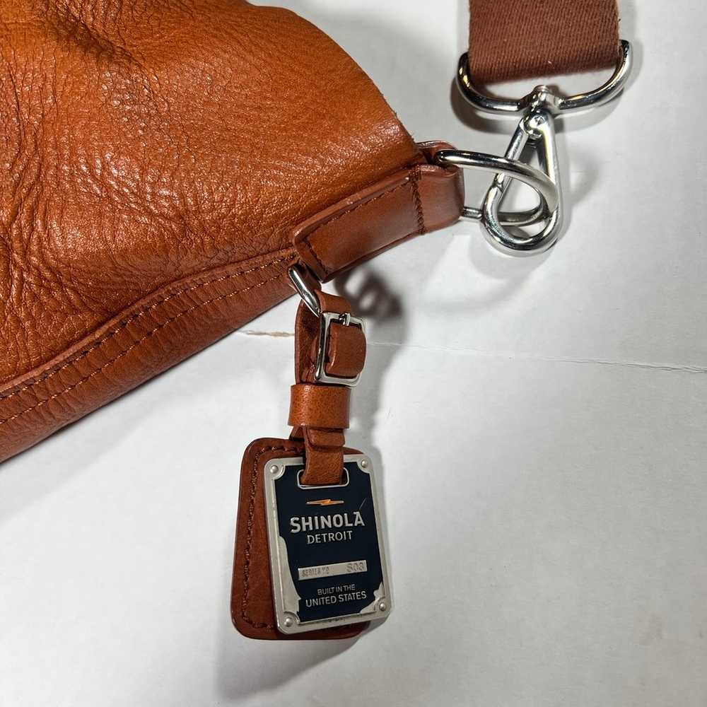 Shinola Medium Classes Signature Bourbon Tote EUC - image 5