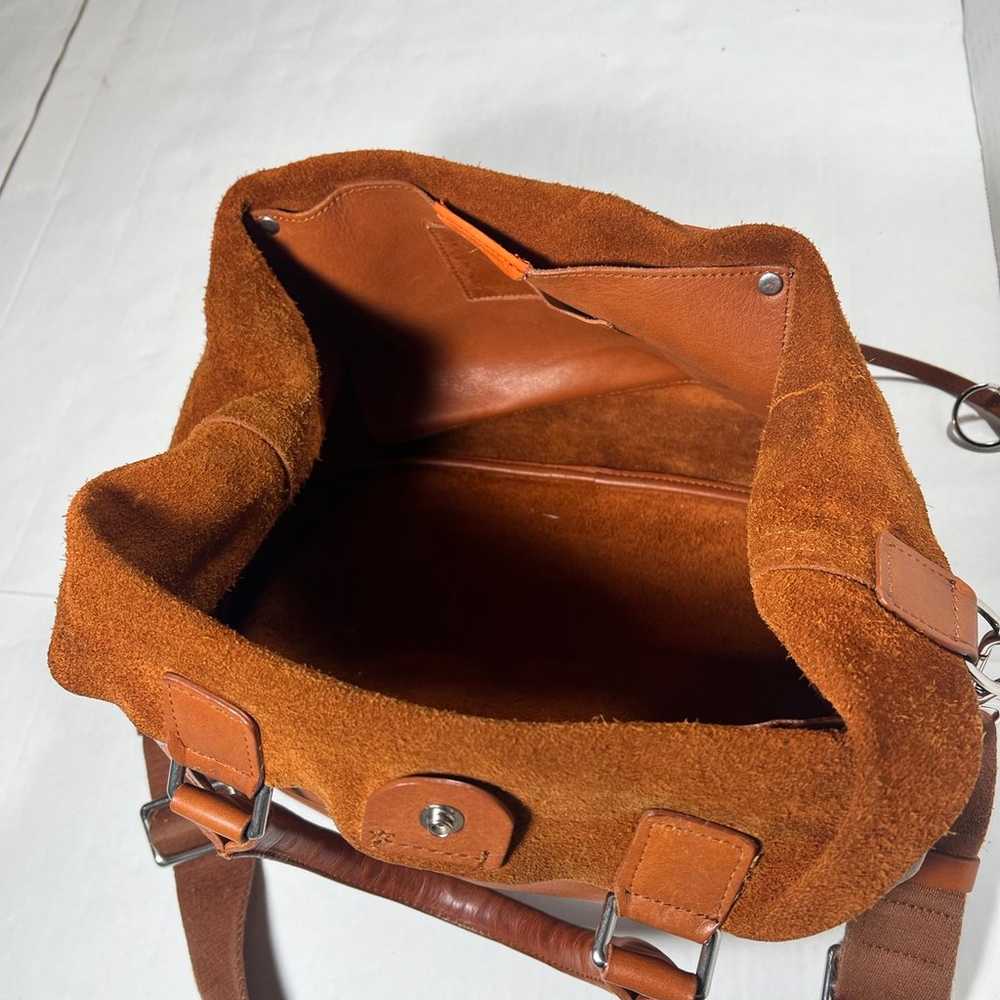 Shinola Medium Classes Signature Bourbon Tote EUC - image 8