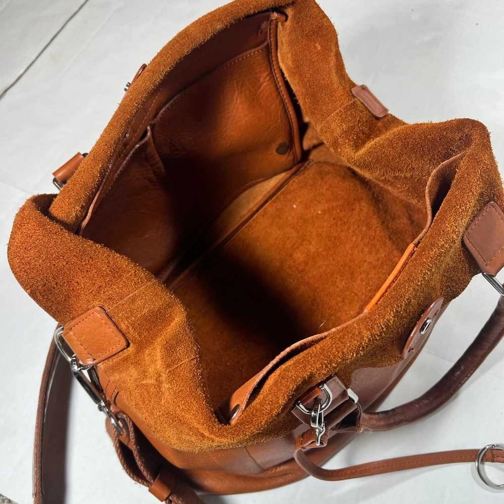 Shinola Medium Classes Signature Bourbon Tote EUC - image 9