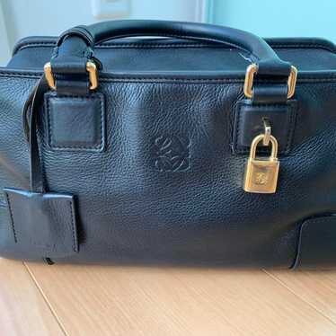 LOEWE Amazona 28 Black Leather Handbag