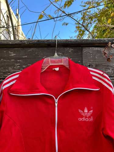 Adidas Originals 1980s red Adidas track jacket (M)