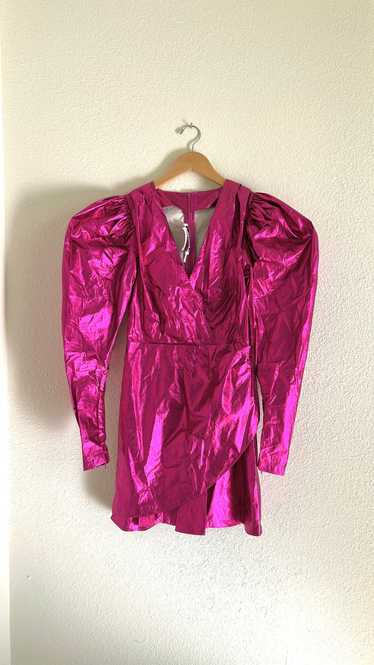 Rotate Birger Christensen Metallic Mini Dress (4) 