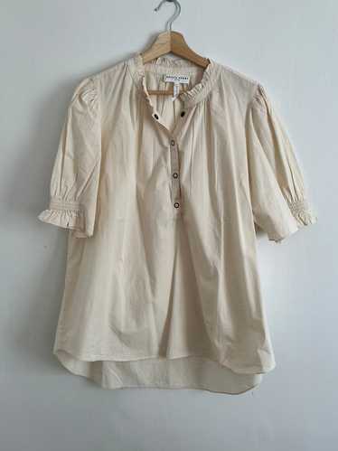 Apiece Apart Los Altos Cotton Puff Sleeve Blouse…