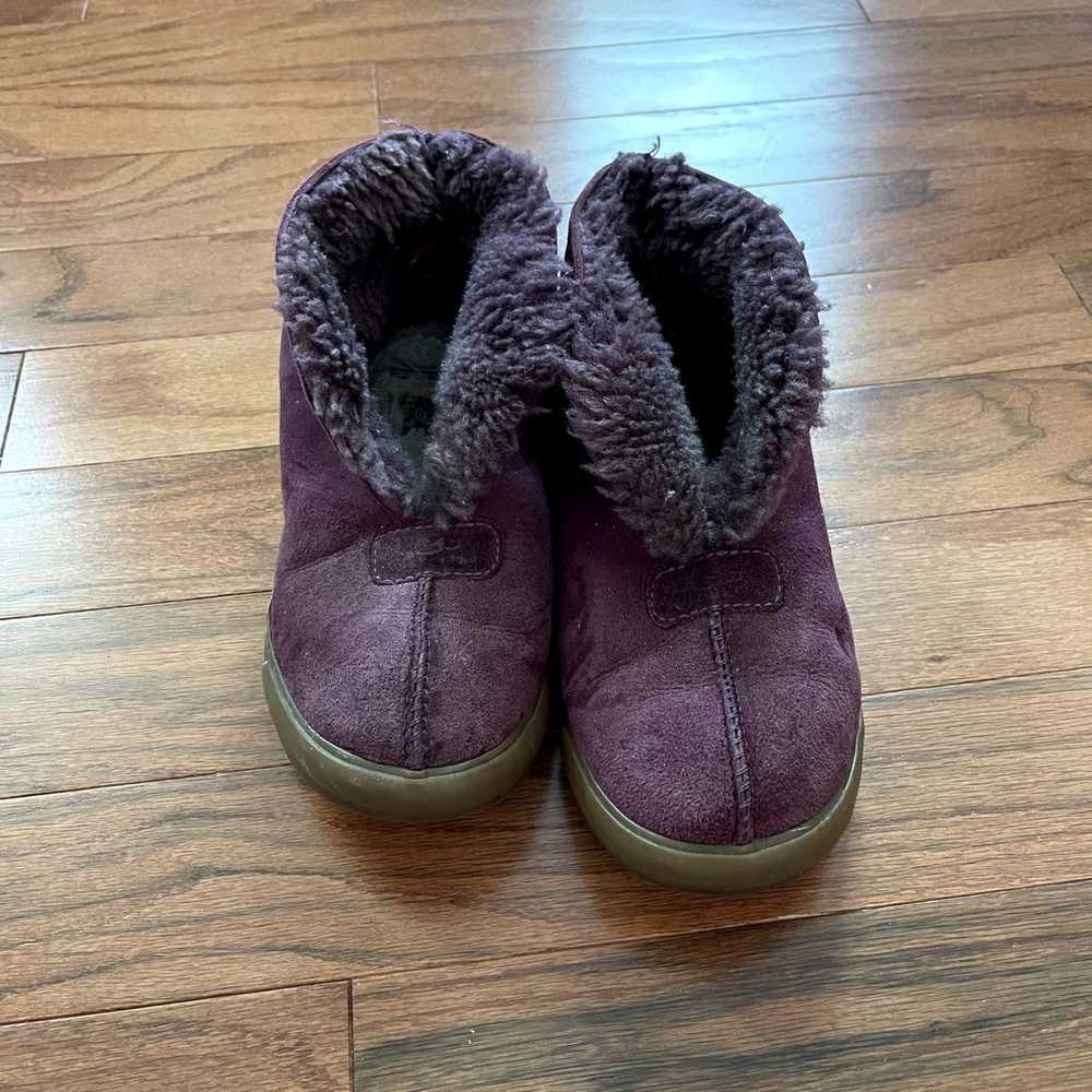 Ugg Purple Fold Down Slipper Boots Size 6 - image 1