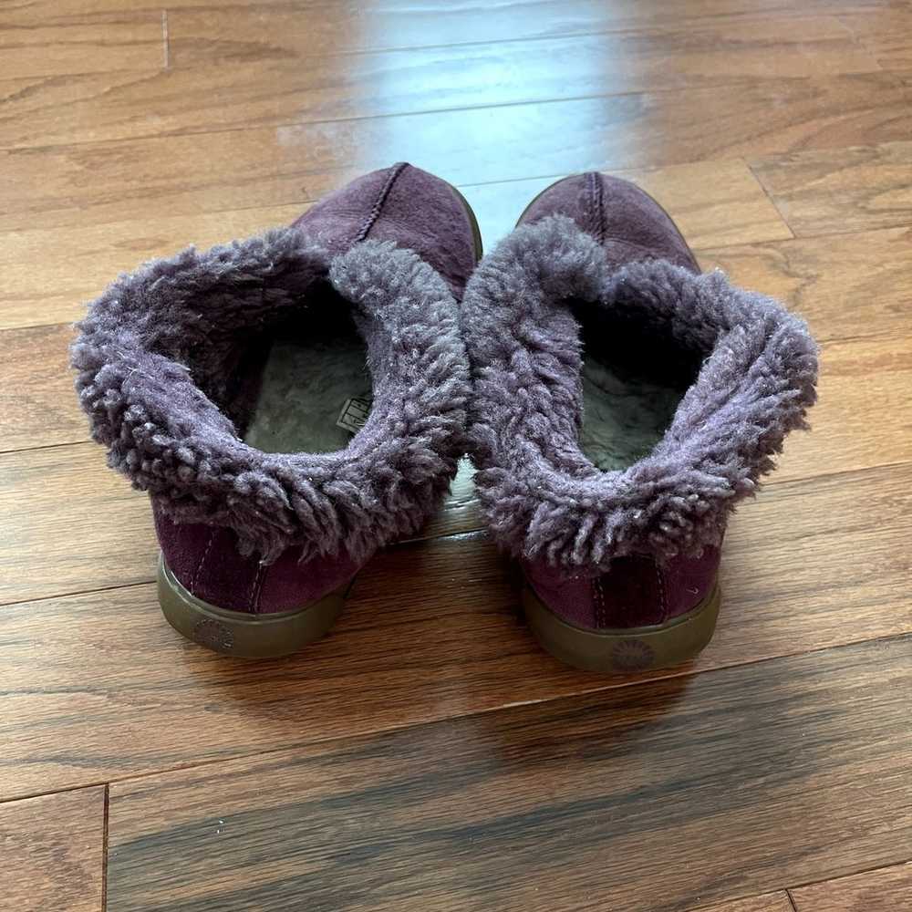 Ugg Purple Fold Down Slipper Boots Size 6 - image 6