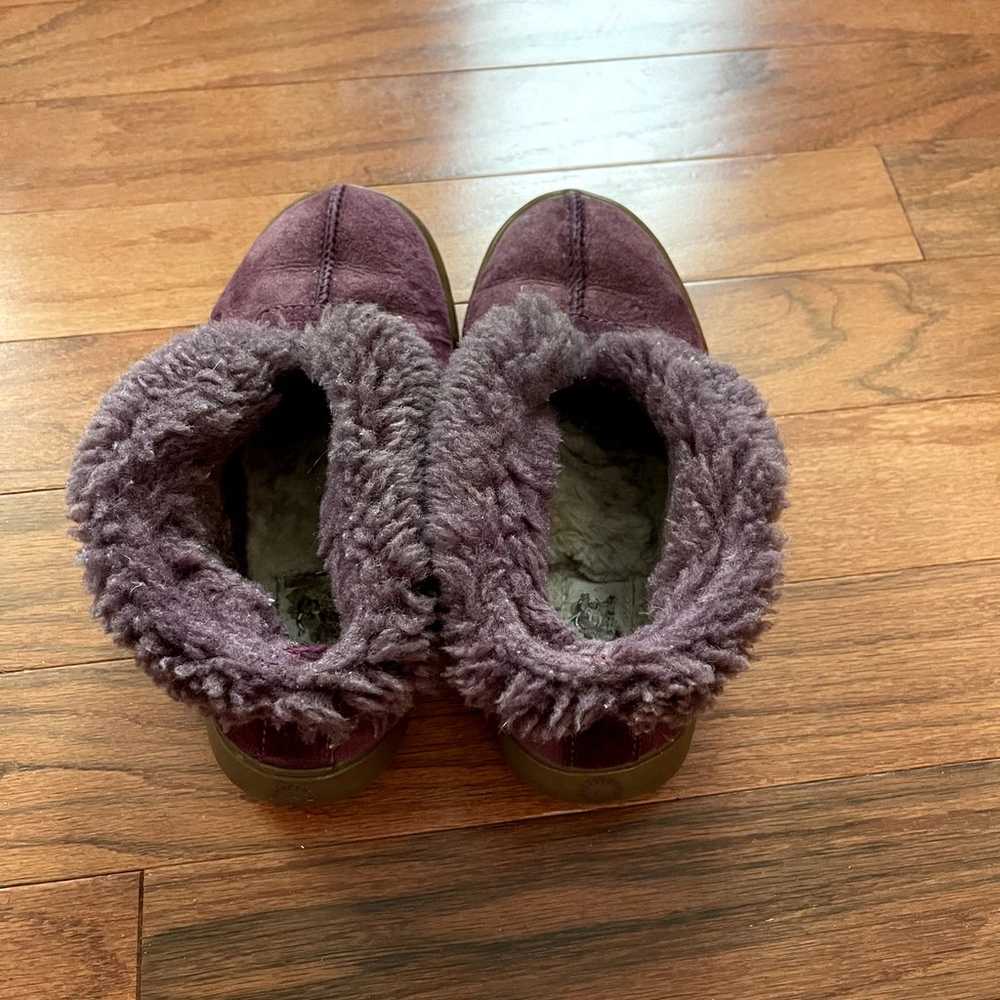 Ugg Purple Fold Down Slipper Boots Size 6 - image 8