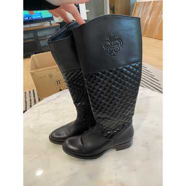 No Brand Black Tall Riding Boots Vince Camuto Dupe