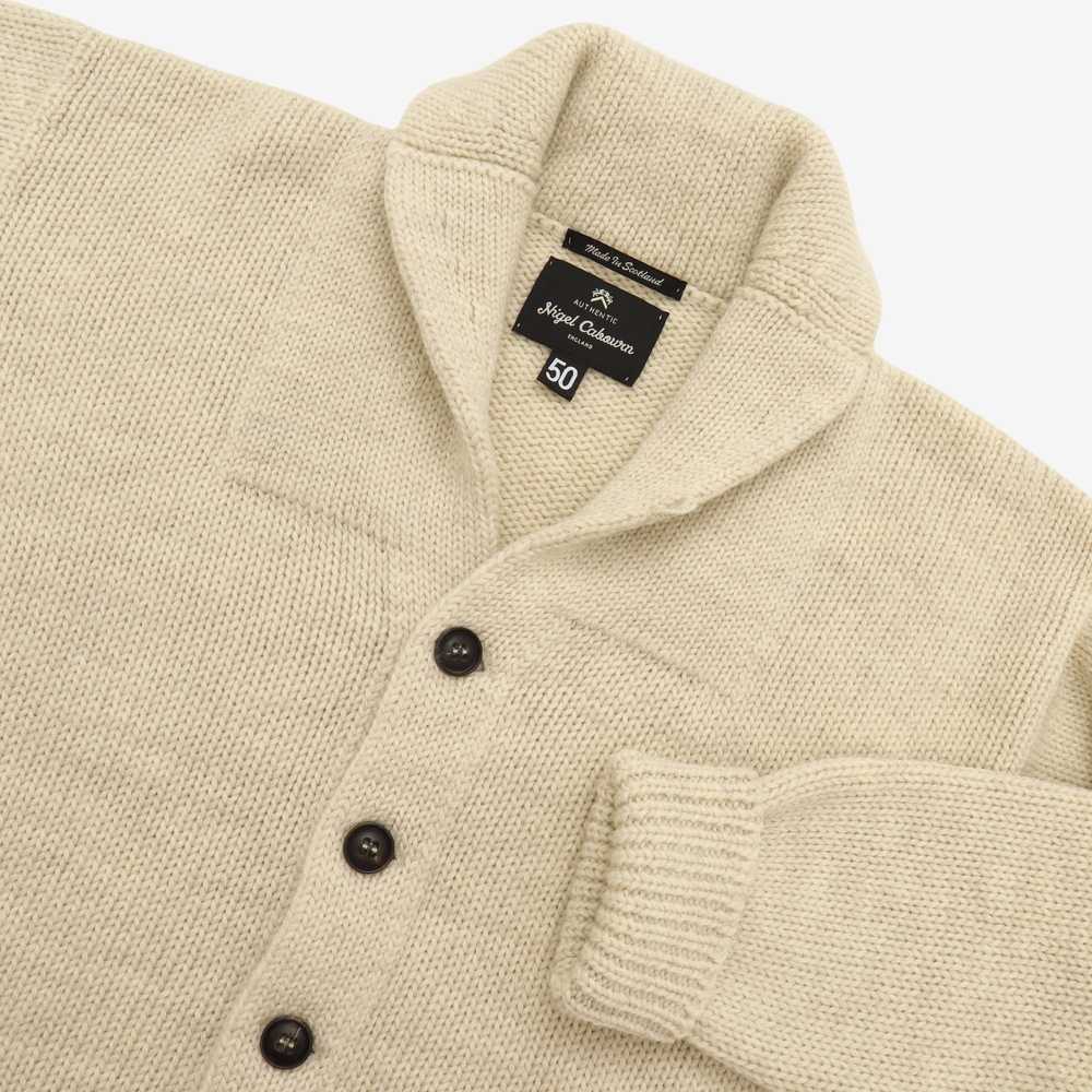 Nigel Cabourn Shawl Collar Knit Cardigan - image 3