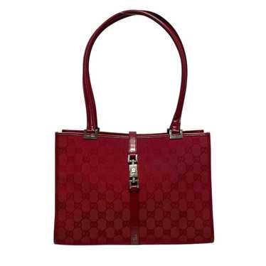 GUCCI/Hand Bag/Red/Cotton/All Over Print/002・1073