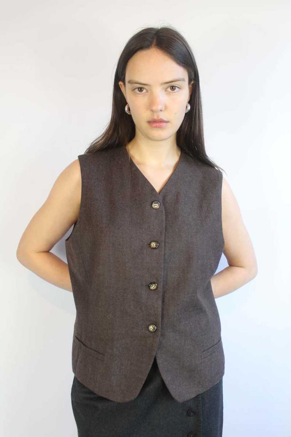 1990s Marella Wool Waistcoat - image 1