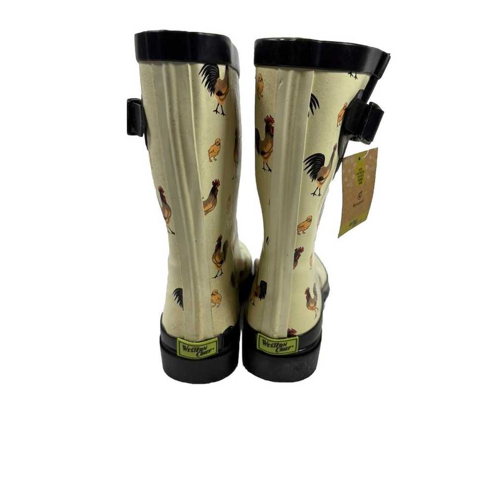 NWT Western Chief Womens Chicken Rain Boot Size 6 - image 4