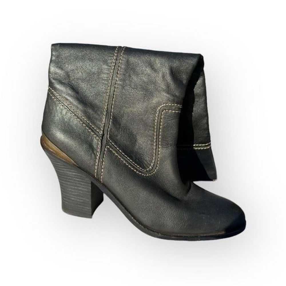 Lucky Brand Elena leather tall black heeled boots… - image 6