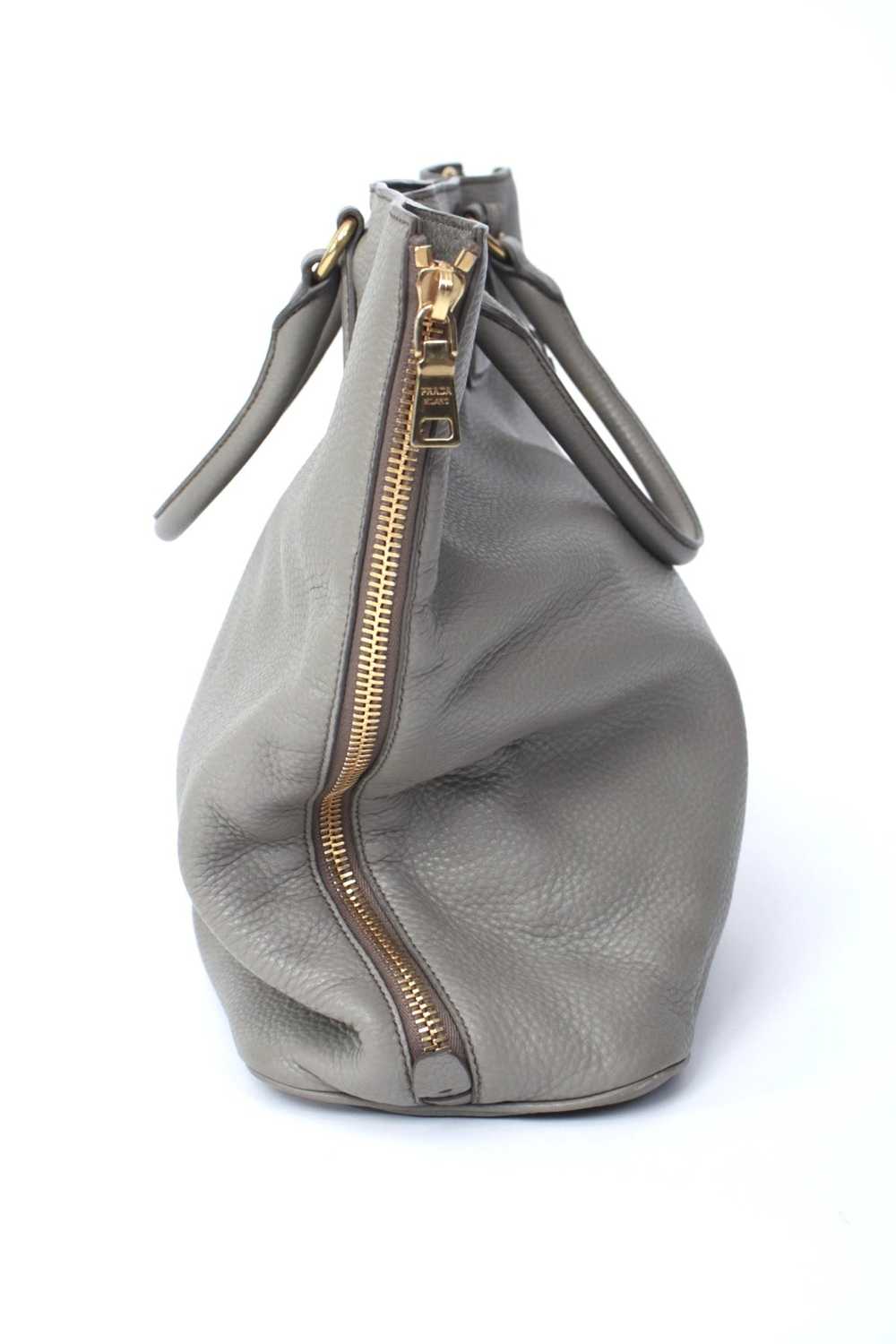 Prada Vitello Daino Zipper Tote Handbag - image 4