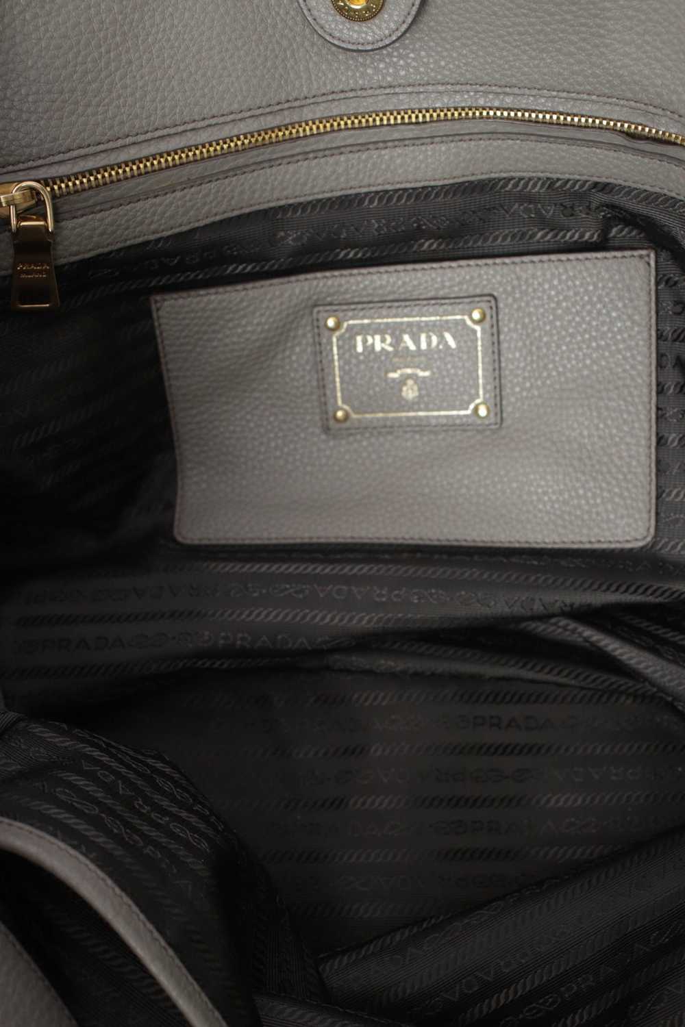 Prada Vitello Daino Zipper Tote Handbag - image 7