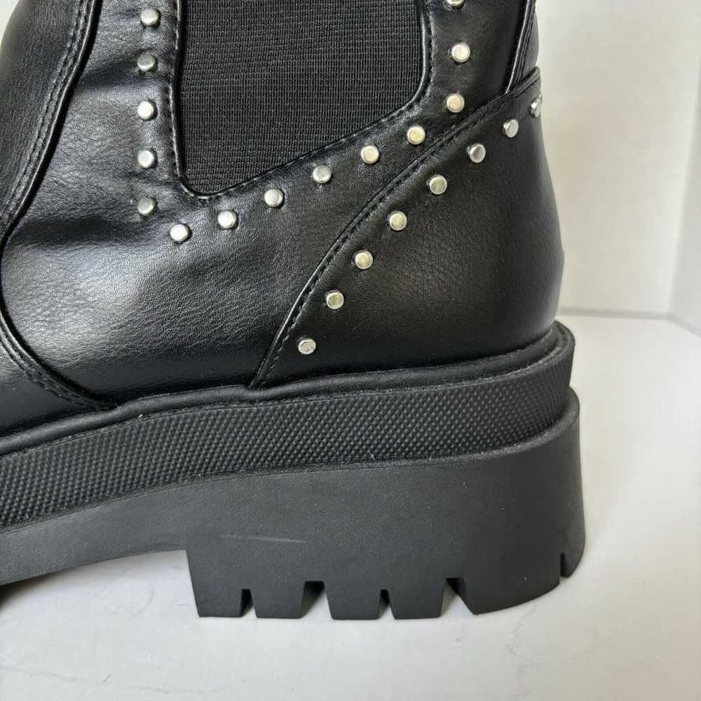 Stradivarius Studded Boots Women 8 Mid Calf Chunk… - image 4