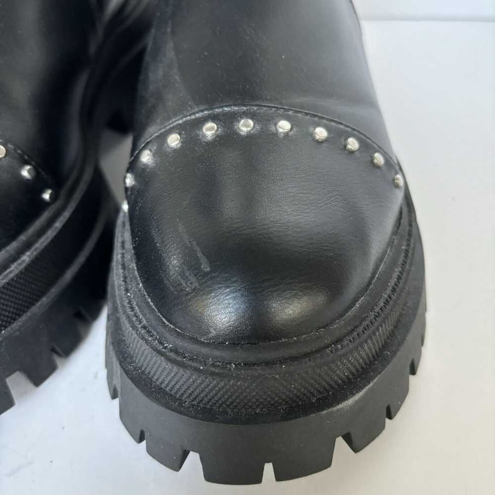 Stradivarius Studded Boots Women 8 Mid Calf Chunk… - image 5