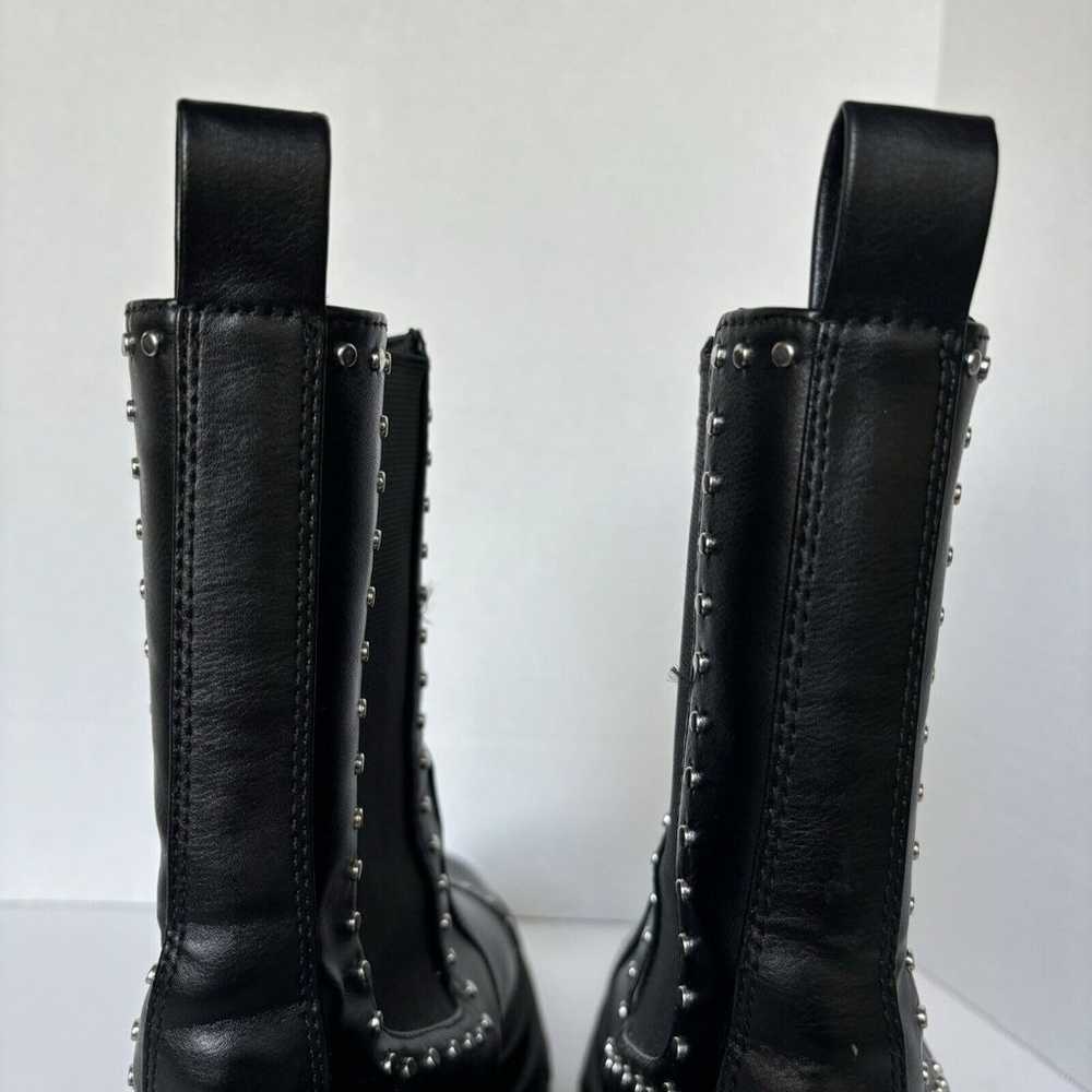 Stradivarius Studded Boots Women 8 Mid Calf Chunk… - image 6