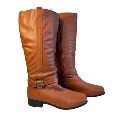 NWOB Comfortview Wide Calf Tall Tan Riding Boots … - image 1